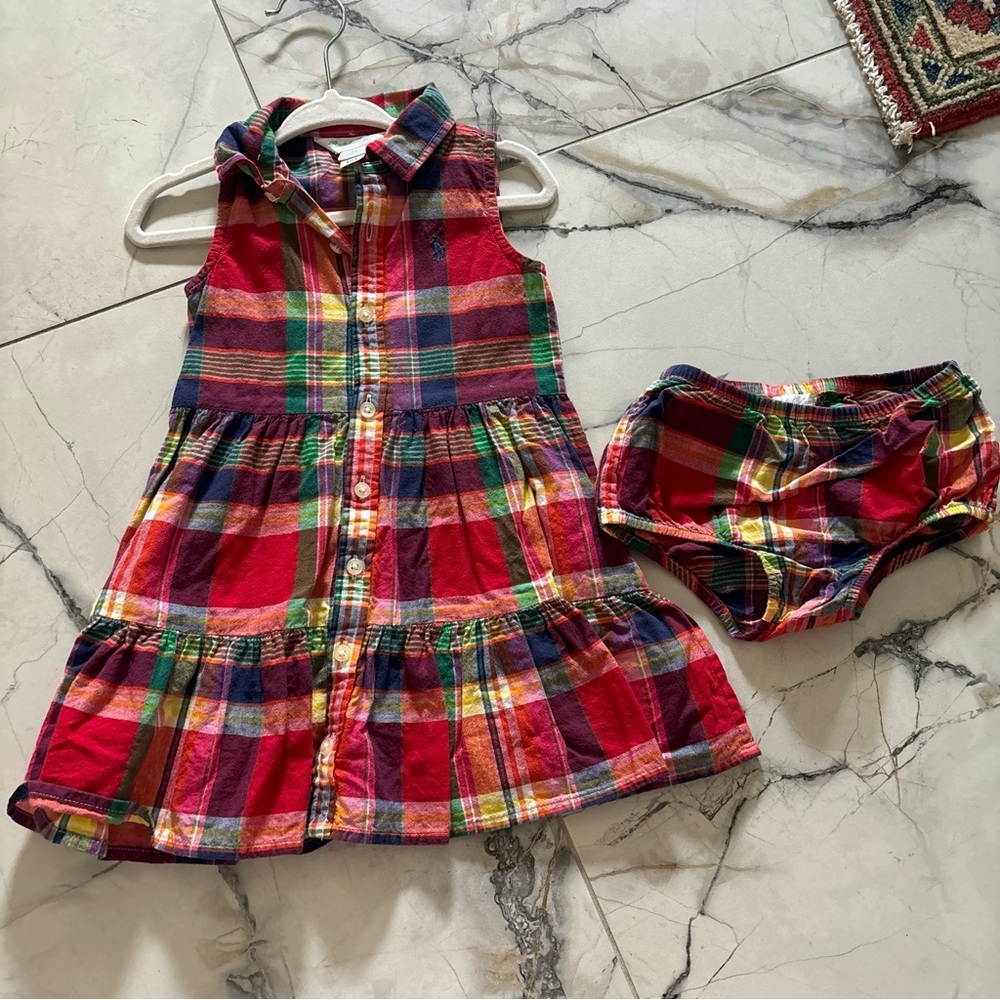 Ralph Lauren Multicolor Plaid Dress